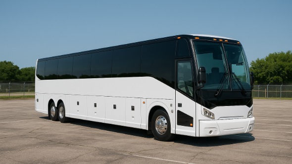 Exterior of Charter Bus Company Independence's 40 Passenger Charter Bus in Independence