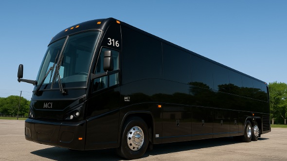 Exterior of Charter Bus Company Shawnee's 40 Passenger Party Bus in Shawnee