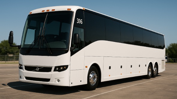 Exterior of Charter Bus Company Independence's 44 Passenger Charter Bus in Independence