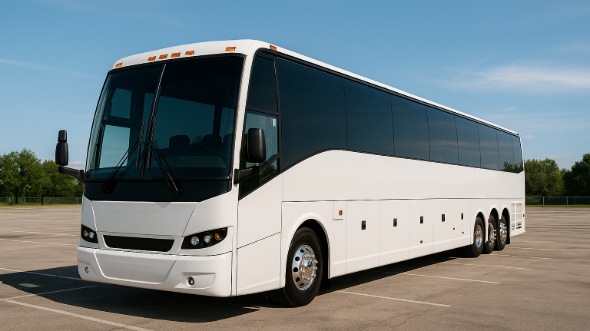 Exterior of Charter Bus Company Shawnee's 50 Passenger Party Bus in Shawnee