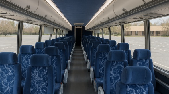 Interior of Charter Bus Company Independence's ADA Charter Bus in Independence